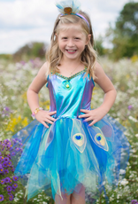 Great Pretenders Pretty Peacock Dress & Headband Size 5-6