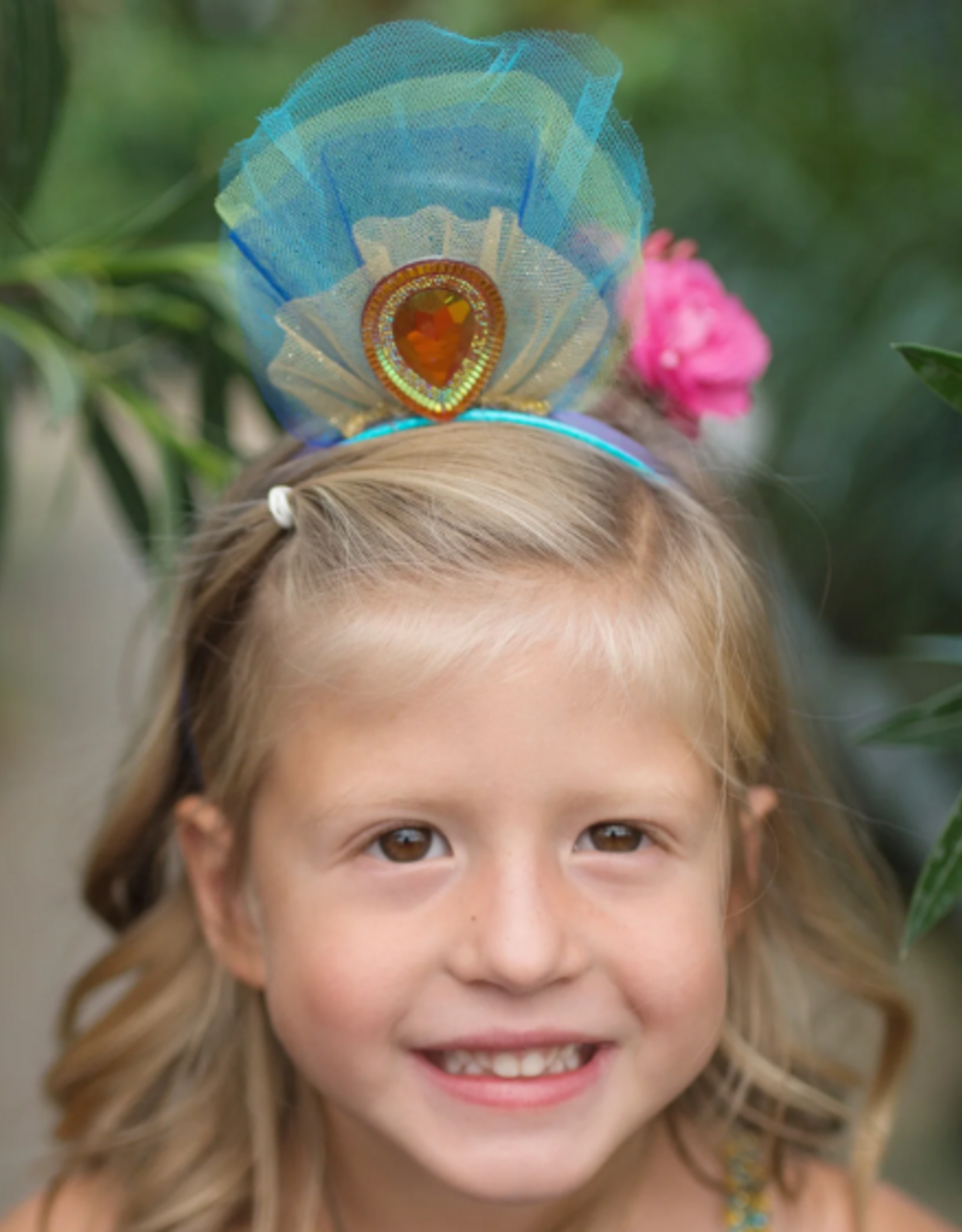 Great Pretenders Pretty Peacock Dress & Headband Size 5-6