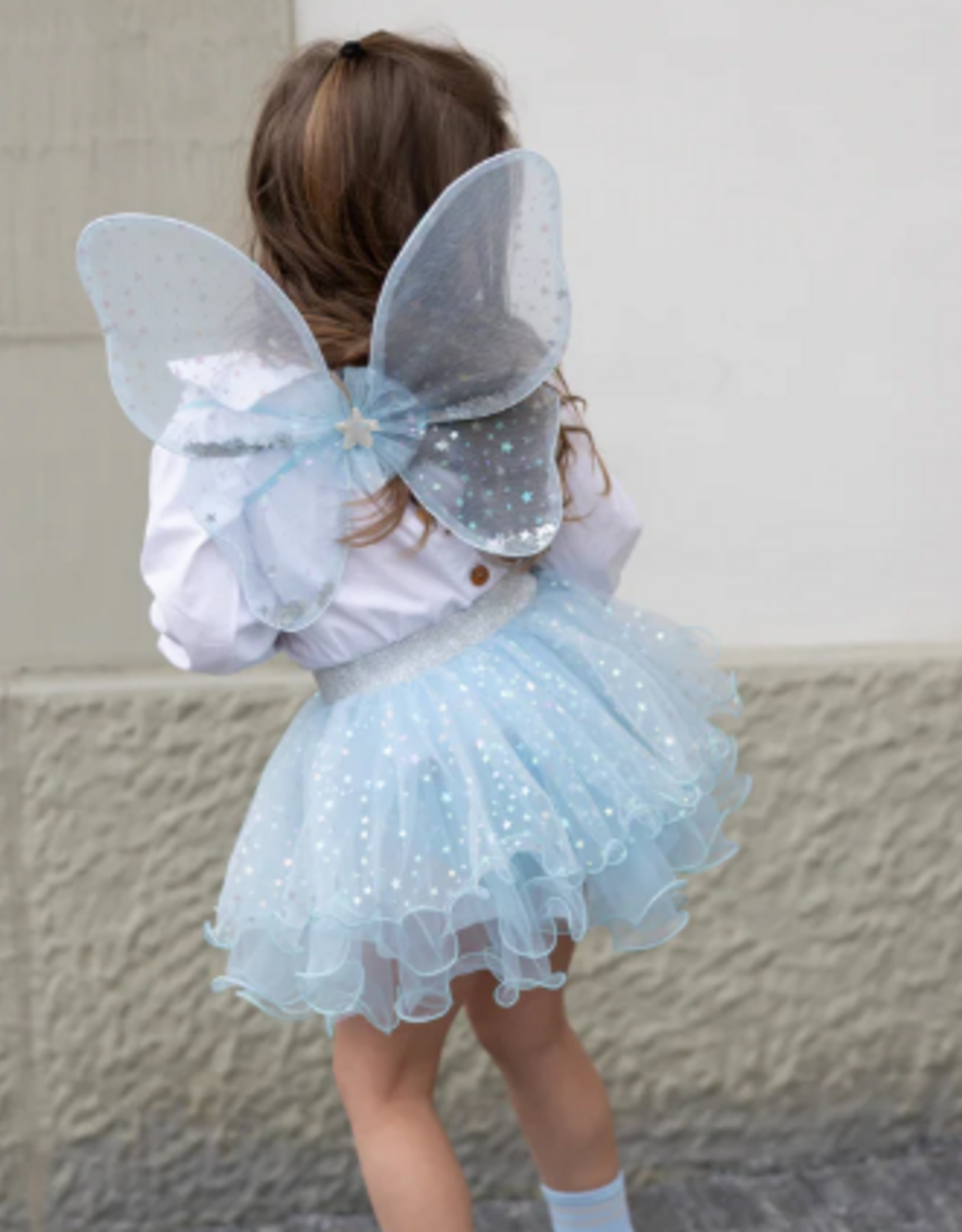 Great Pretenders Iridescent Celestrial Fairy Wings, Tutu, Wand Size 4-6