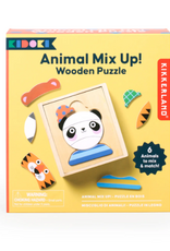 Kikkerland ANIMAL MIX UP! WOODEN PUZZLE
