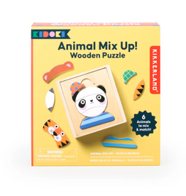 Kikkerland ANIMAL MIX UP! WOODEN PUZZLE