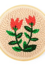 Kikkerland TULIPS PUNCH NEEDLE KIT