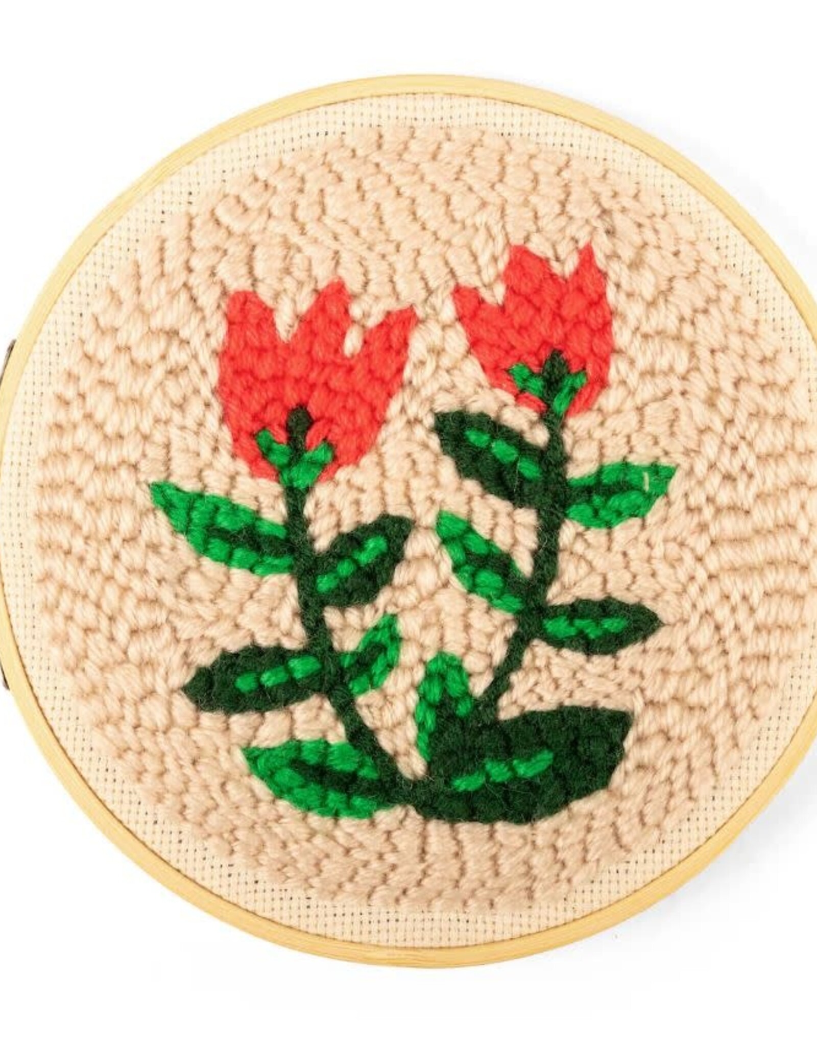 Kikkerland TULIPS PUNCH NEEDLE KIT