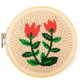 Kikkerland TULIPS PUNCH NEEDLE KIT