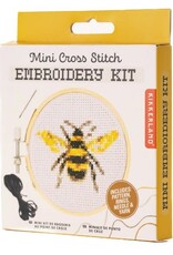Kikkerland BEE MINICROSS STITCH EMBROIDERYKIT