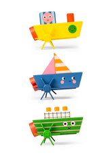 Kikkerland WIND-UP BOAT