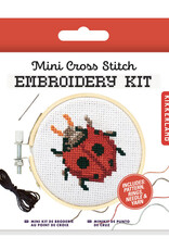 Kikkerland MINI CROSS STITCH KIT LADYBUG