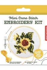 Kikkerland MINI CROSS STITCH KIT SUNFLOWER