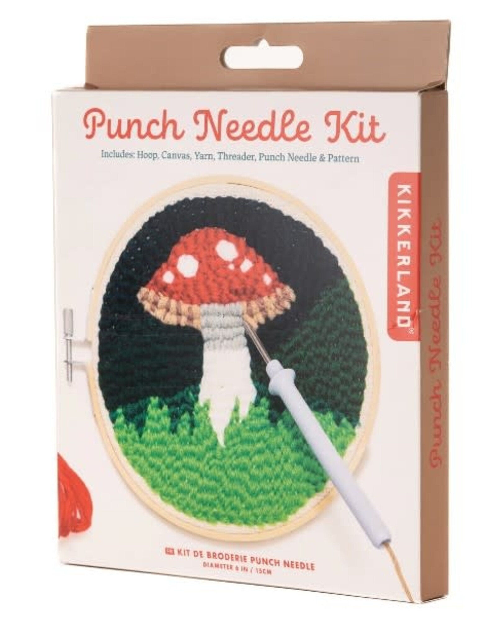 Kikkerland MUSHROOM PUNCH NEEDLE KIT