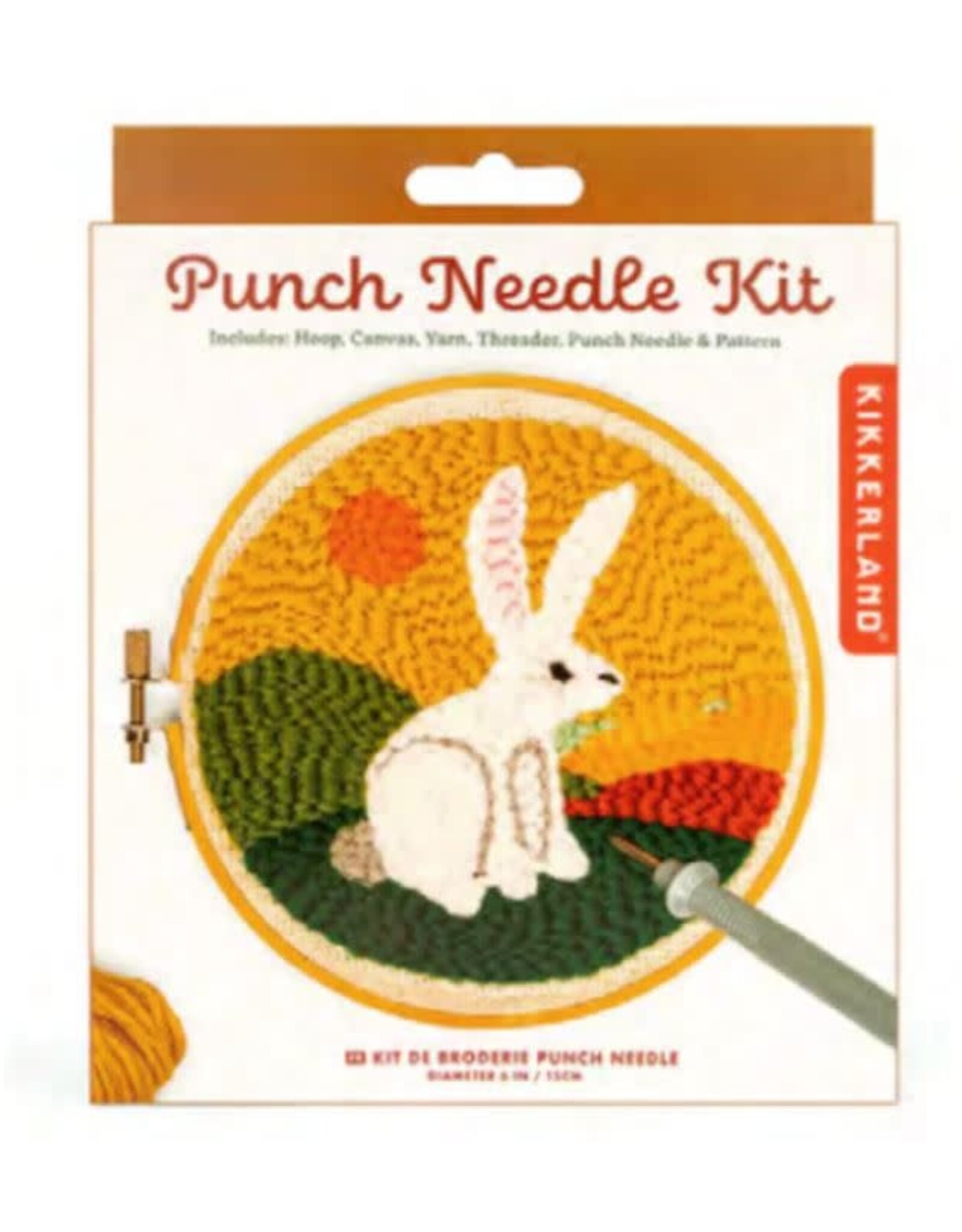 Kikkerland HARE PUNCH NEEDLE KIT