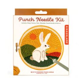 Kikkerland HARE PUNCH NEEDLE KIT