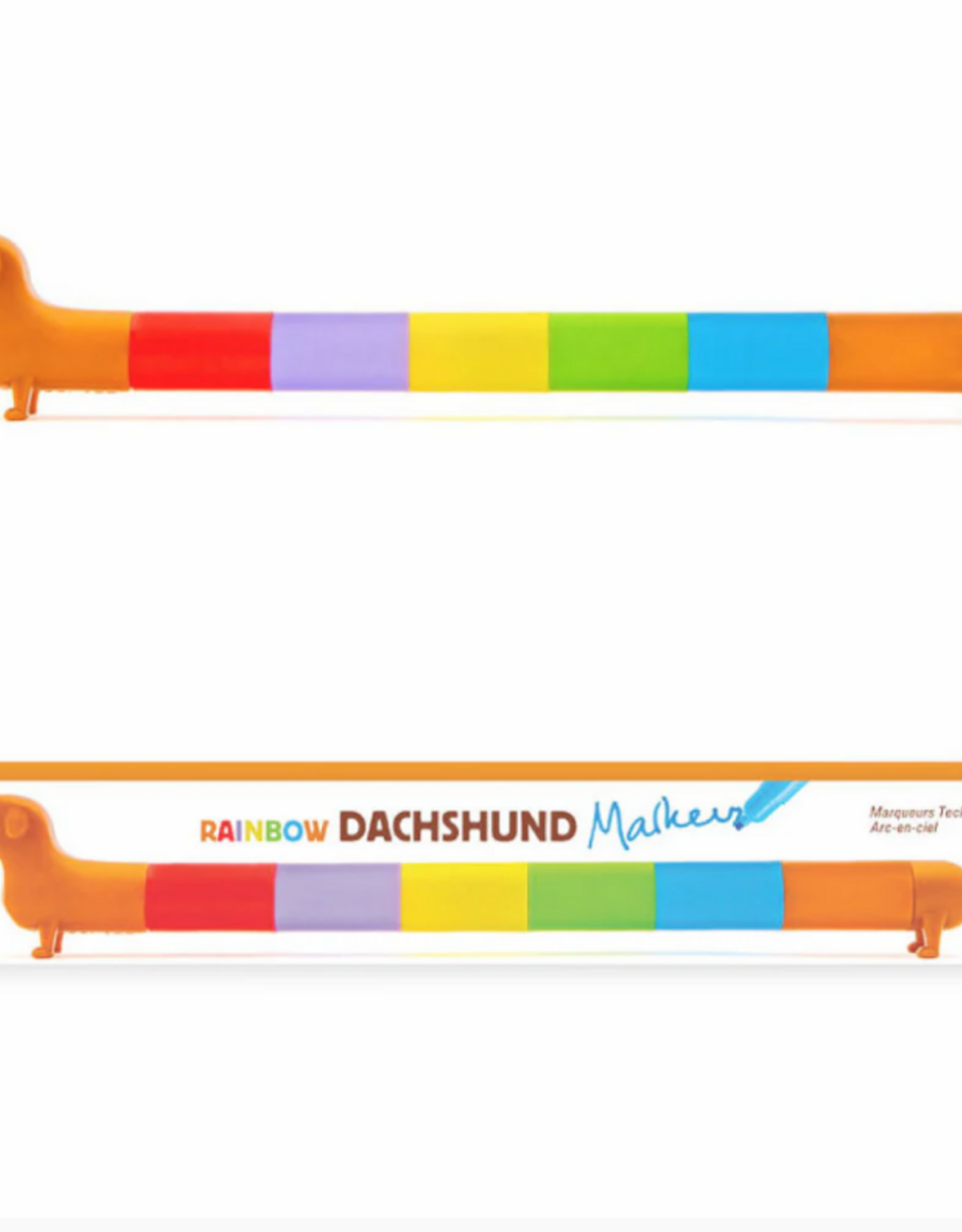 Kikkerland RAINBOW DACHSHUND MARKERS