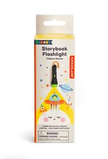 Kikkerland SPACE STORIES STORYBOOK FLASHLIGHT
