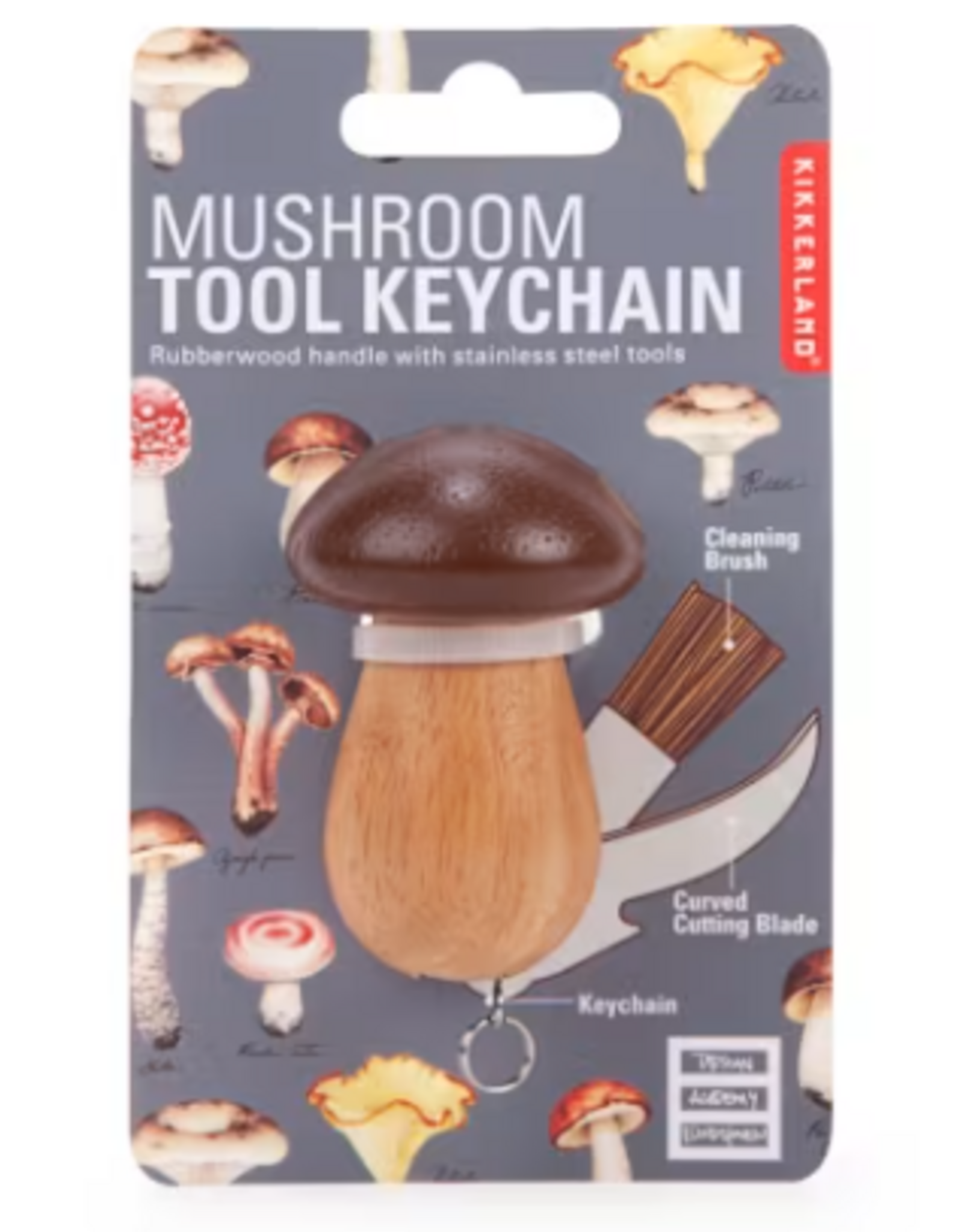 Kikkerland MUSHROOM TOOL KEYCHAIN