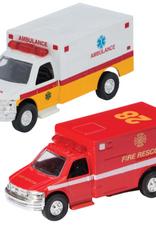 Schylling DIE CAST AMBULANCE/FIRE RESCUE