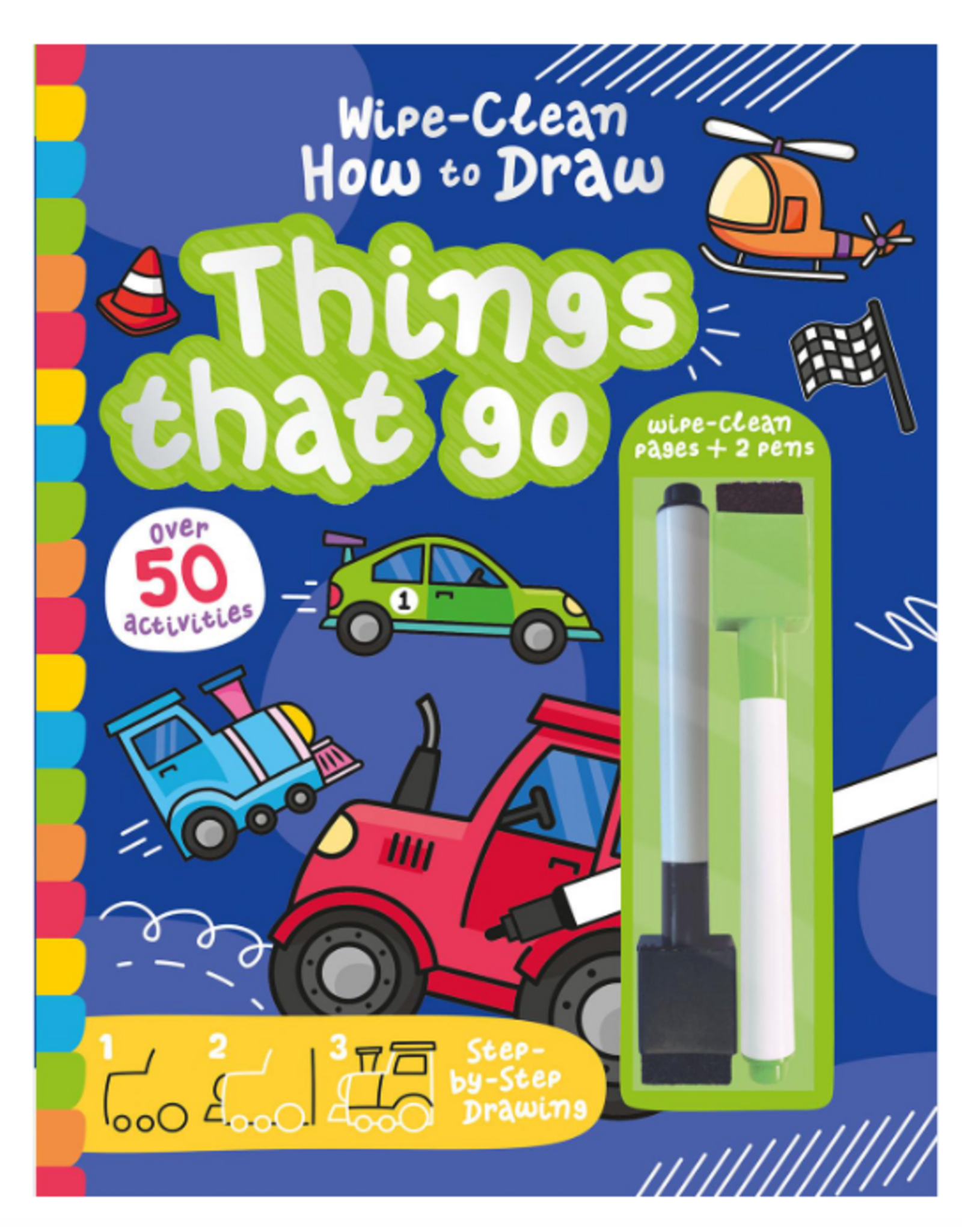 House of Marbles Wipe Clean How to Draw Things That Go