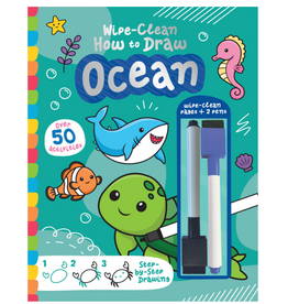 House of Marbles Wipe Clean How to Draw Ocean