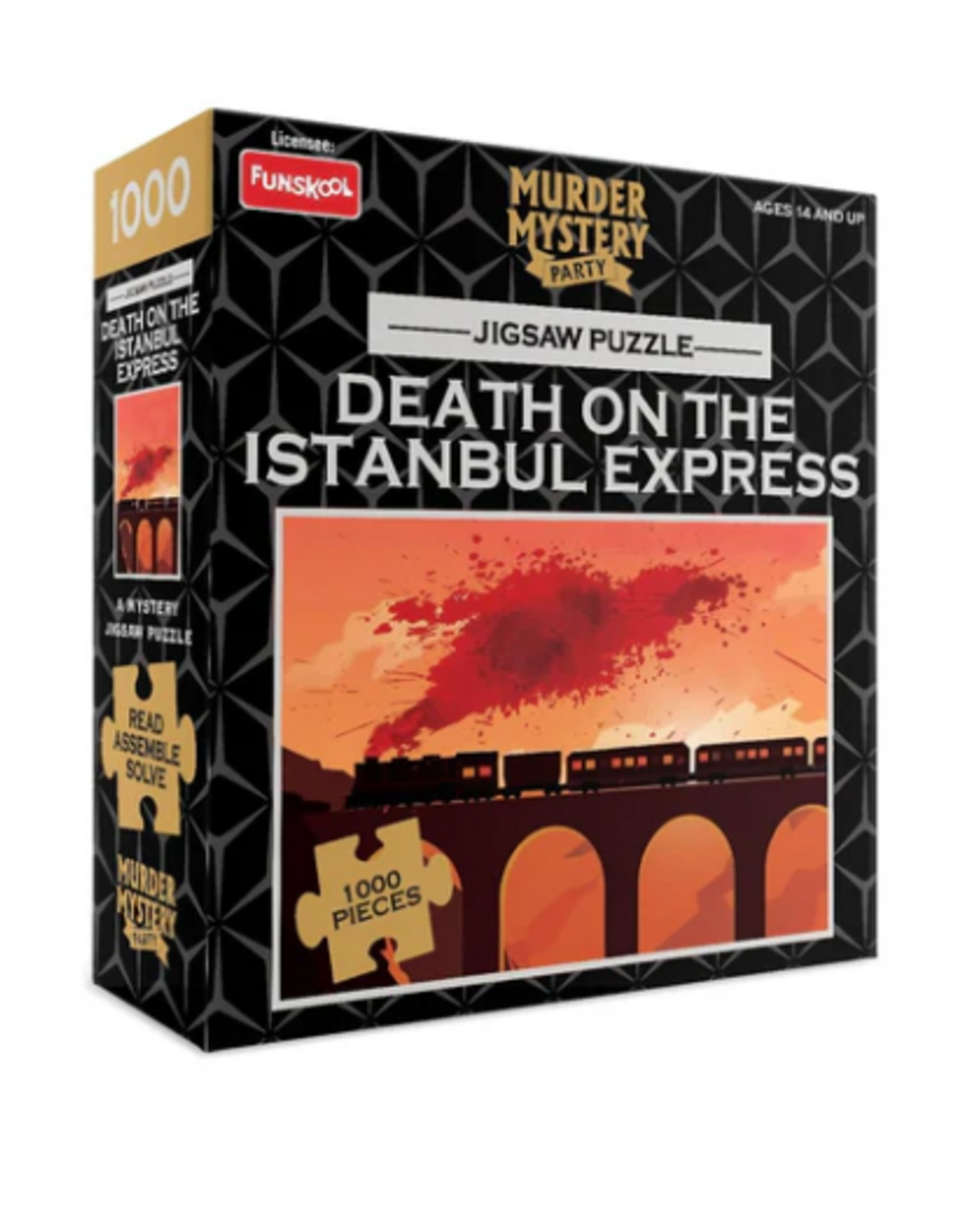 University Games PUZZLE - MYSTERY - Death on the Instabul Express - 1000pc