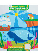 OOLY COLORIFIC CANVAS PAINT BY NUMBER KIT - TINY TREASURES  - 15 PC SET