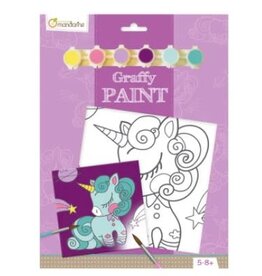 My Mandarine Graffy Unicorn Painting,