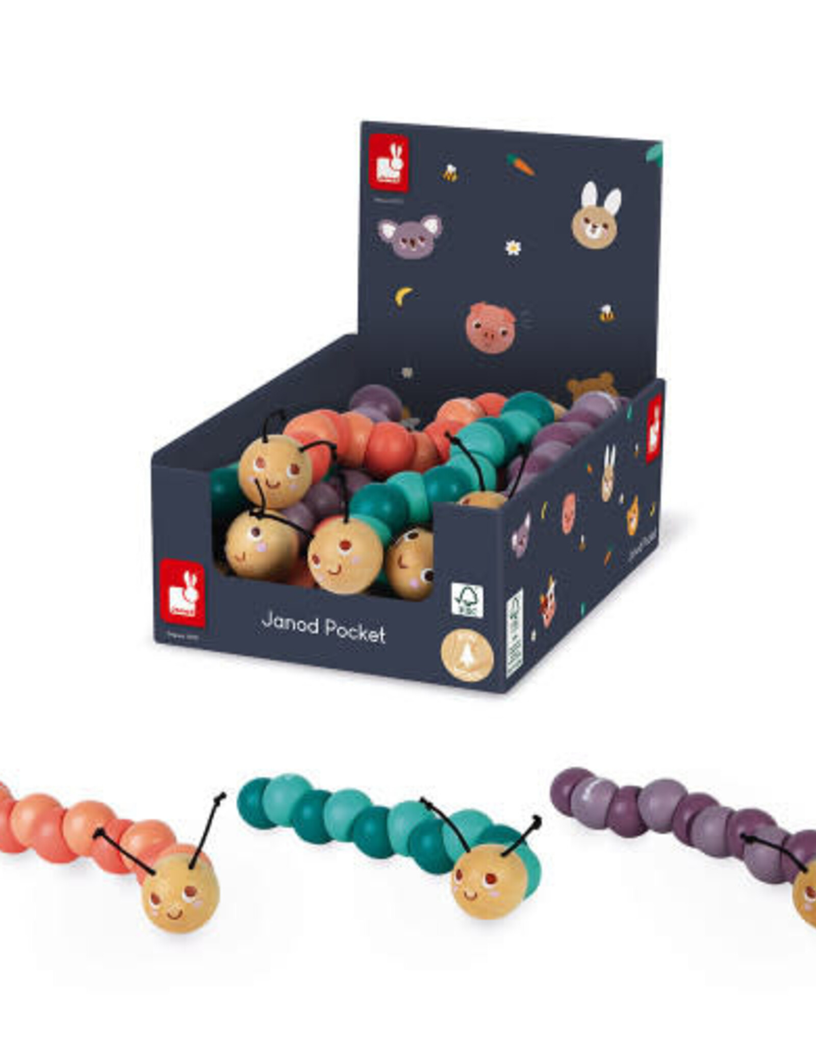 Janod JANOD POCKET - ARTICULATED CATERPILLAR (SOLD 12 UNITS)
