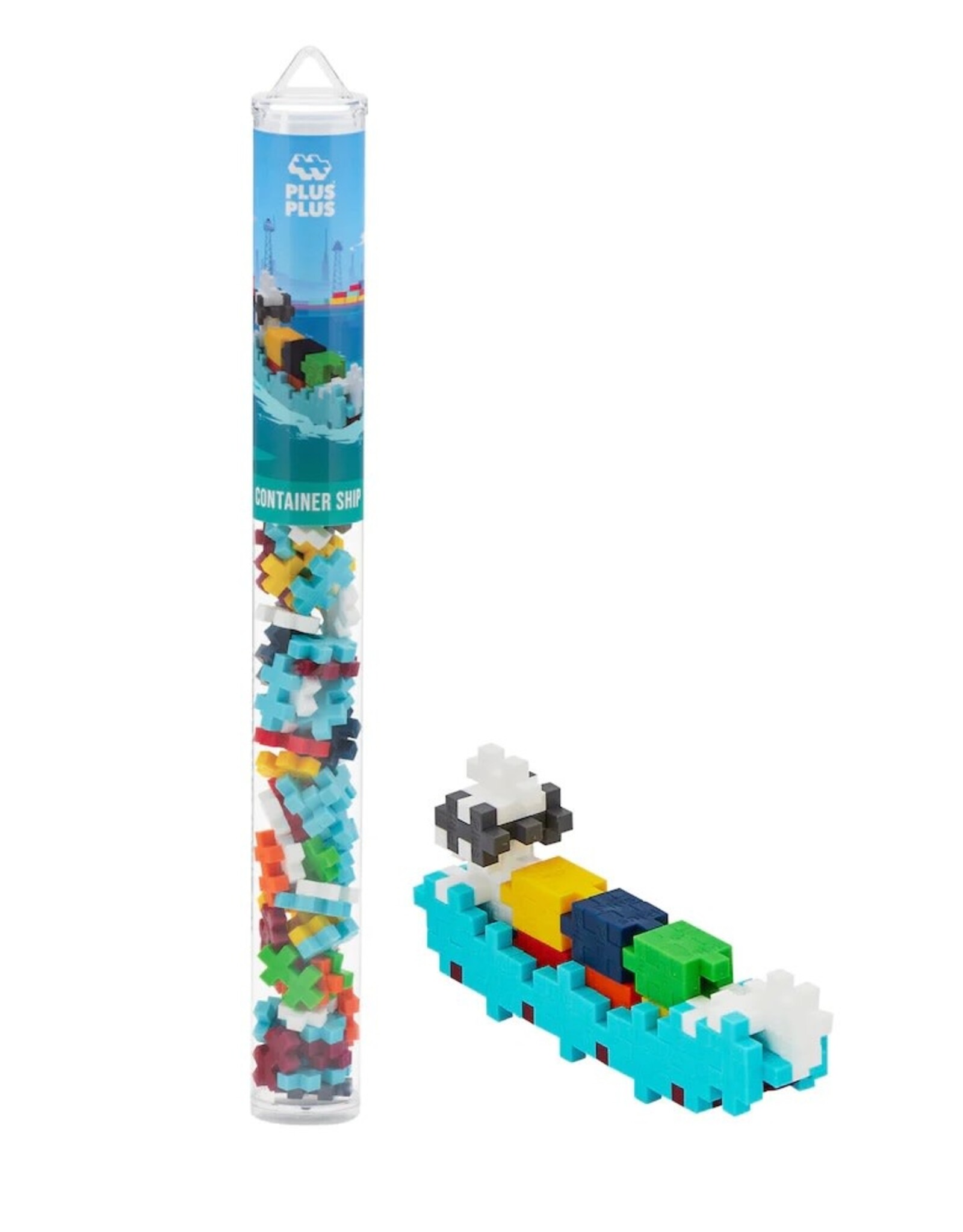 Plus Plus TUBE - CONTAINER SHIP - 70pcs