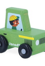 Janod CROSS ROADS- GREEN TRACTOR