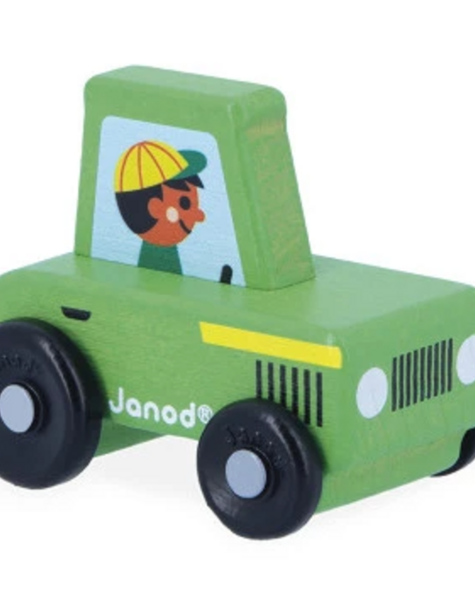 Janod CROSS ROADS- GREEN TRACTOR
