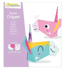 My Mandarine Origami Kit Unicorn  20 Sheets 4.7x4.7in