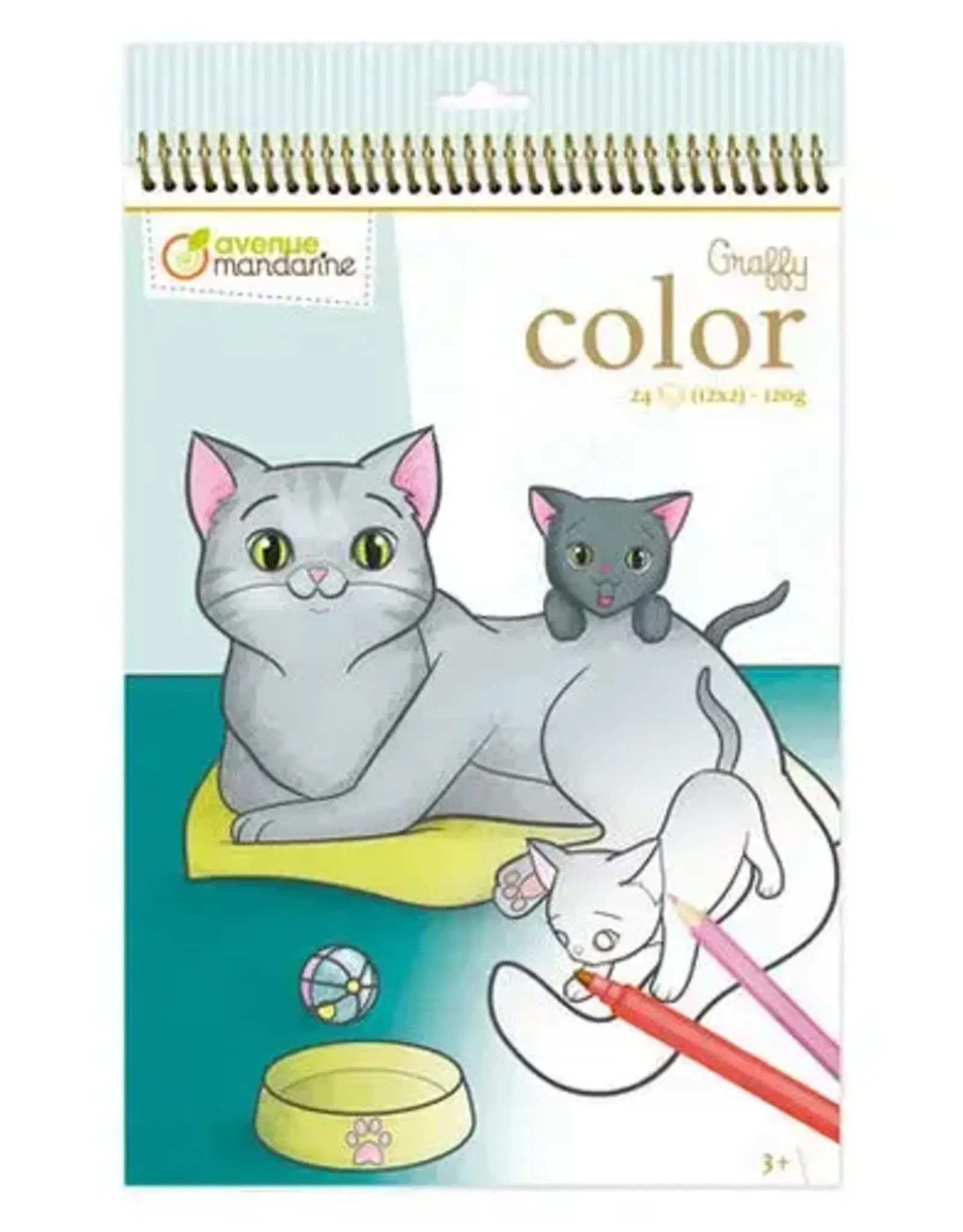 My Mandarine Graffy Color, Mom and Baby Pets