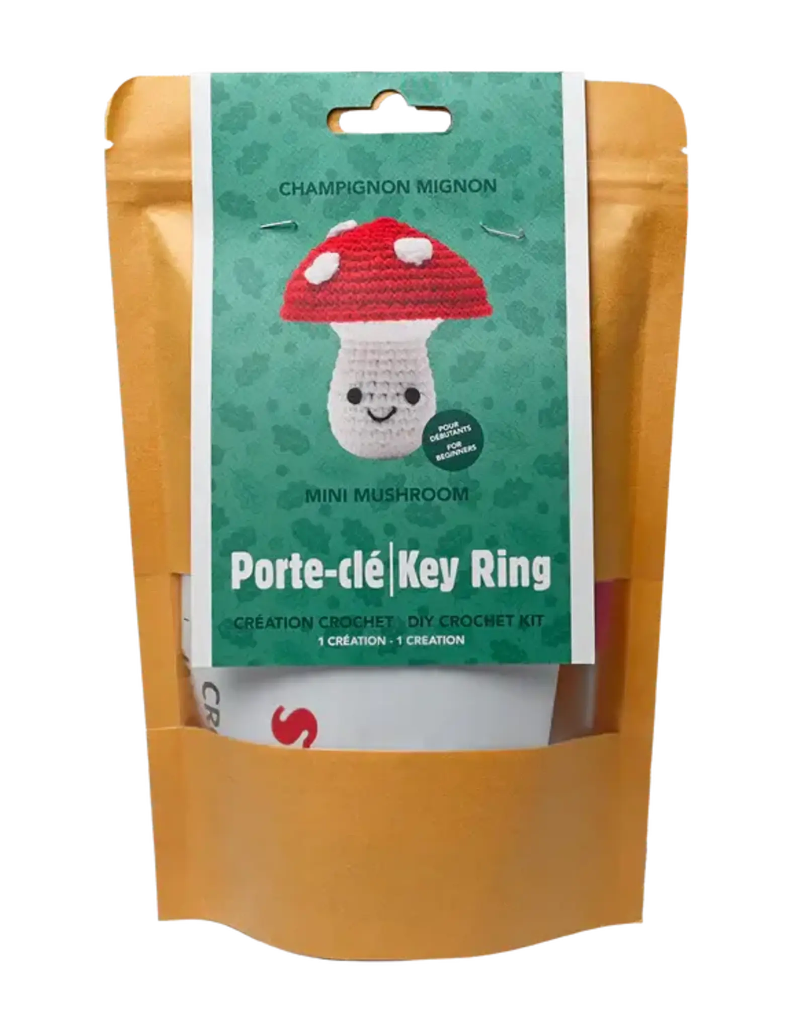 Pierre Belvedere MINI MUSHROOM DIY CROCHET KEYRING KIT