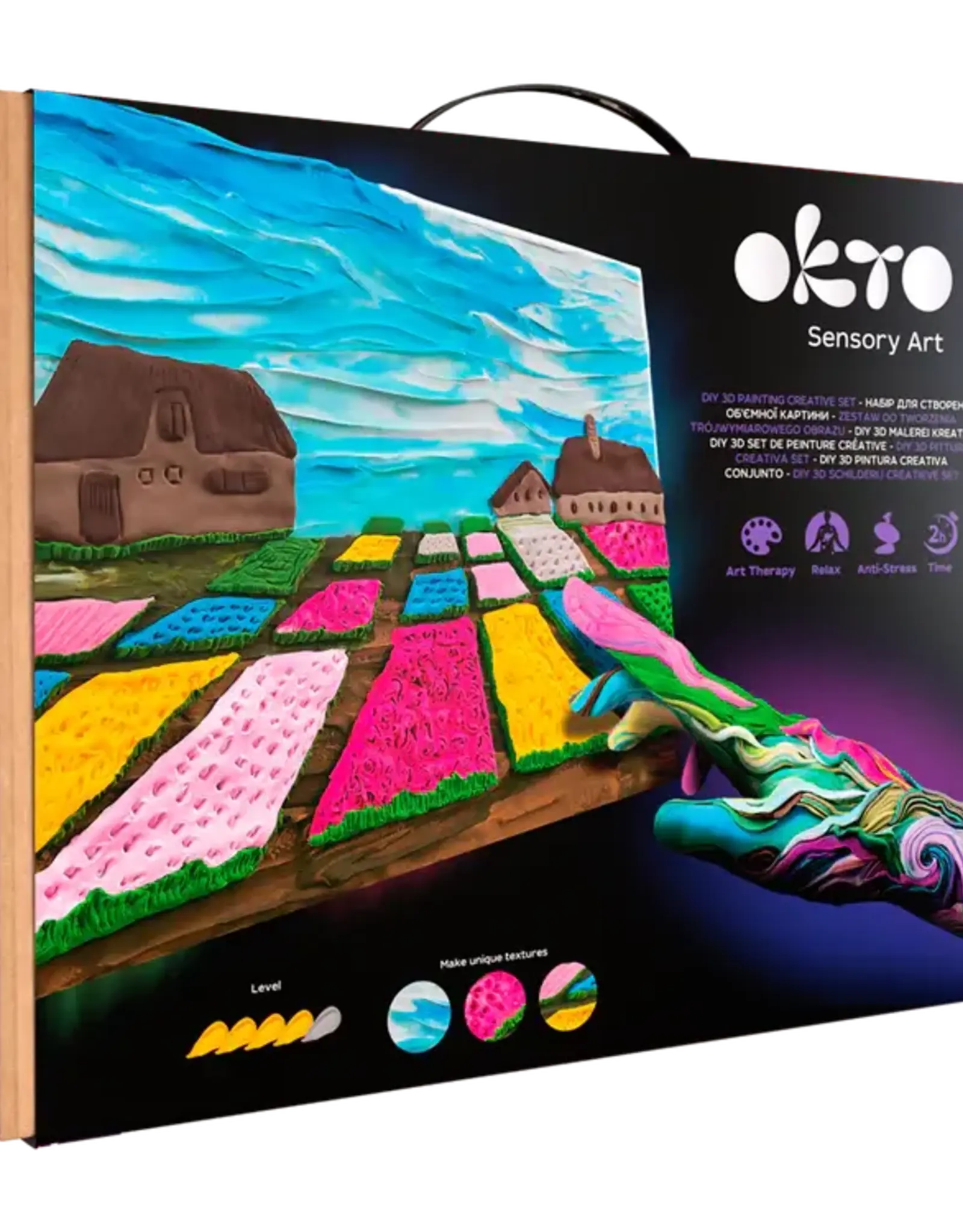 OKTO DIY 3D CREATIVE PAINTING SET - DUTCH FLOWER GARDEN