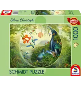 Schmidt YIN & YANG - IN THE FOREST OF HUMMINGBIRDS 1000pc