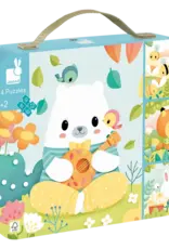Janod PURE- 4 PUZZLES (6-9-12-16pcs)