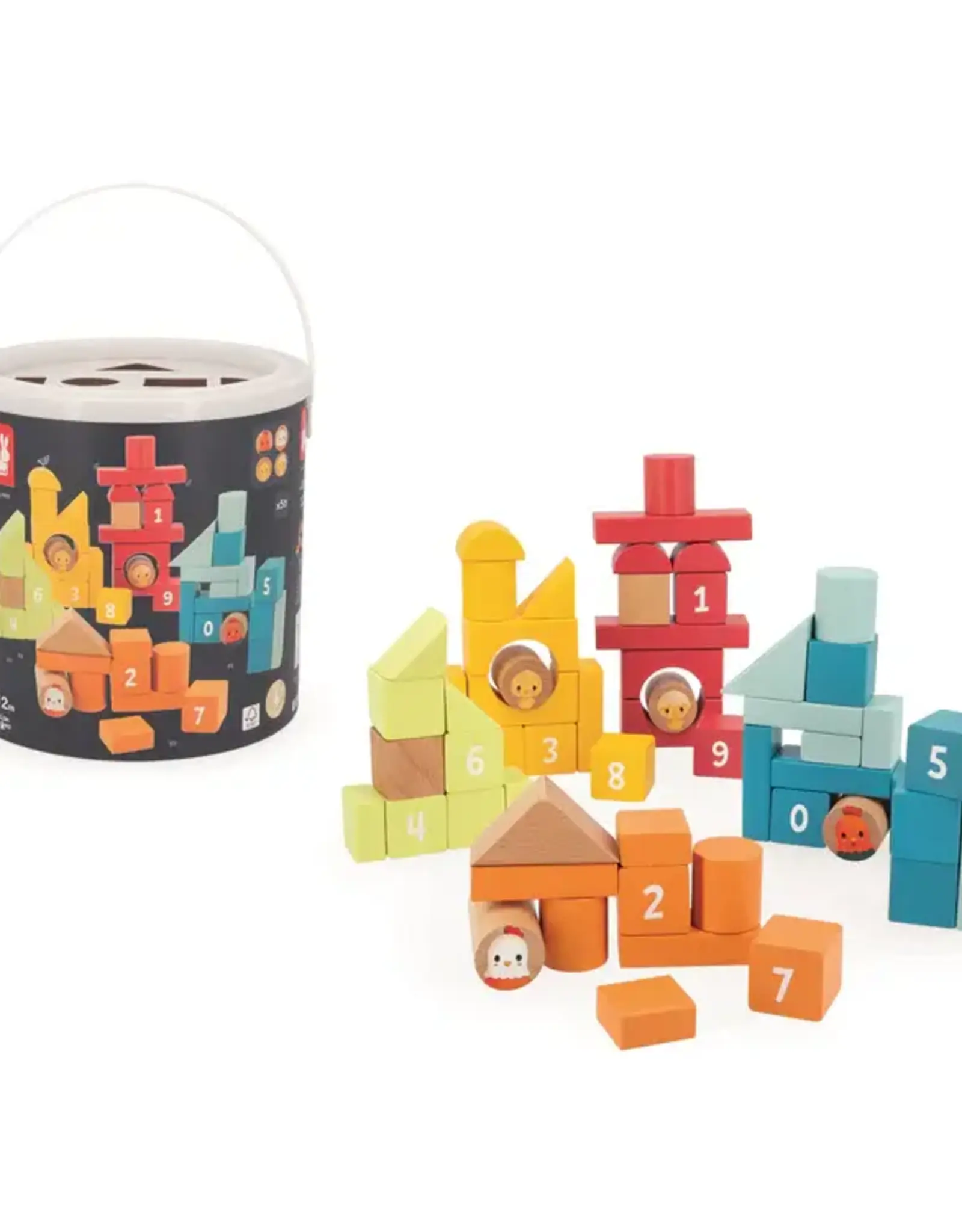 Janod THE FARM - BARREL 56 PCS