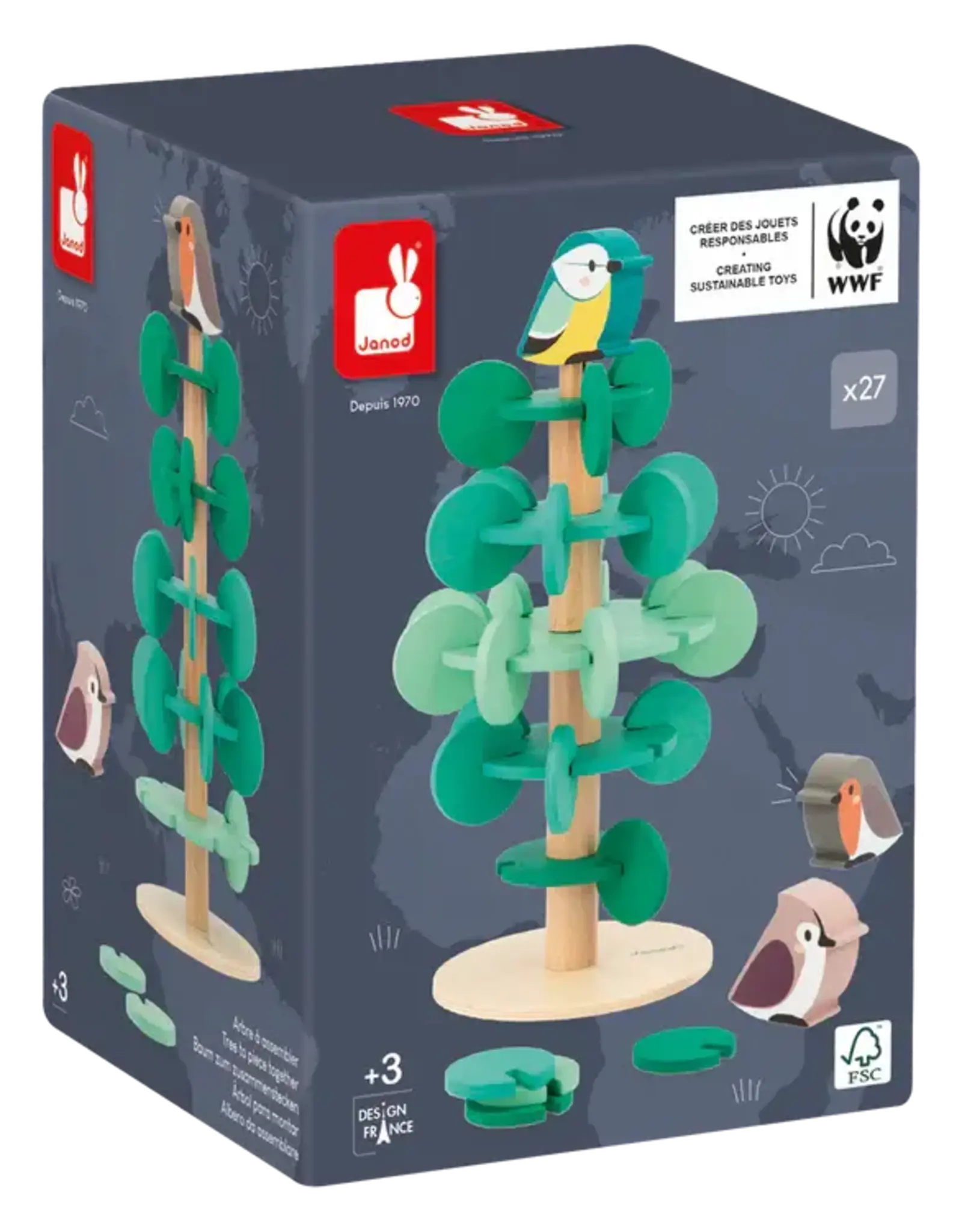 Janod TREE TO PIECE TOGETHER - 37pcs