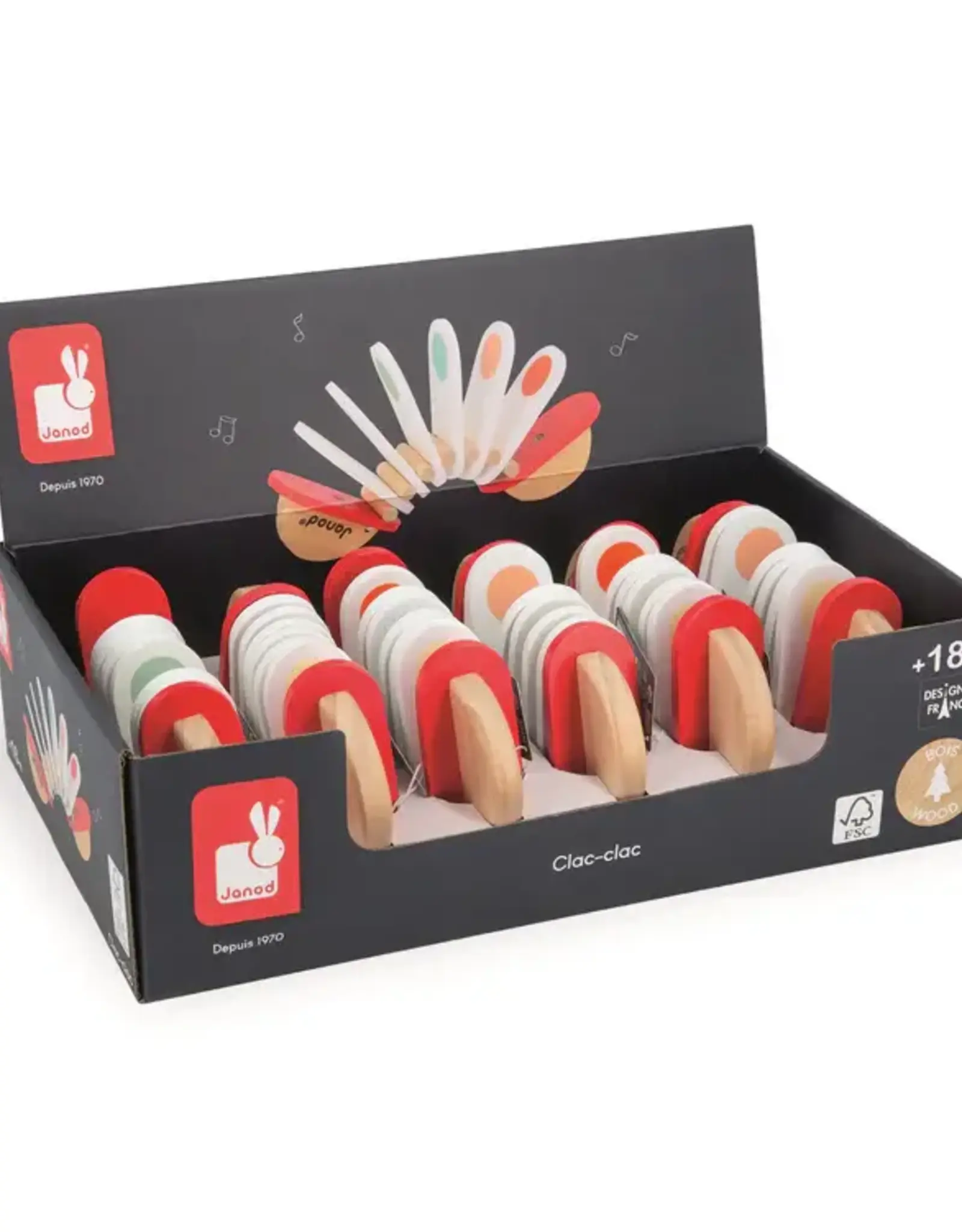 Janod CONFETTI - CLACK CLACK