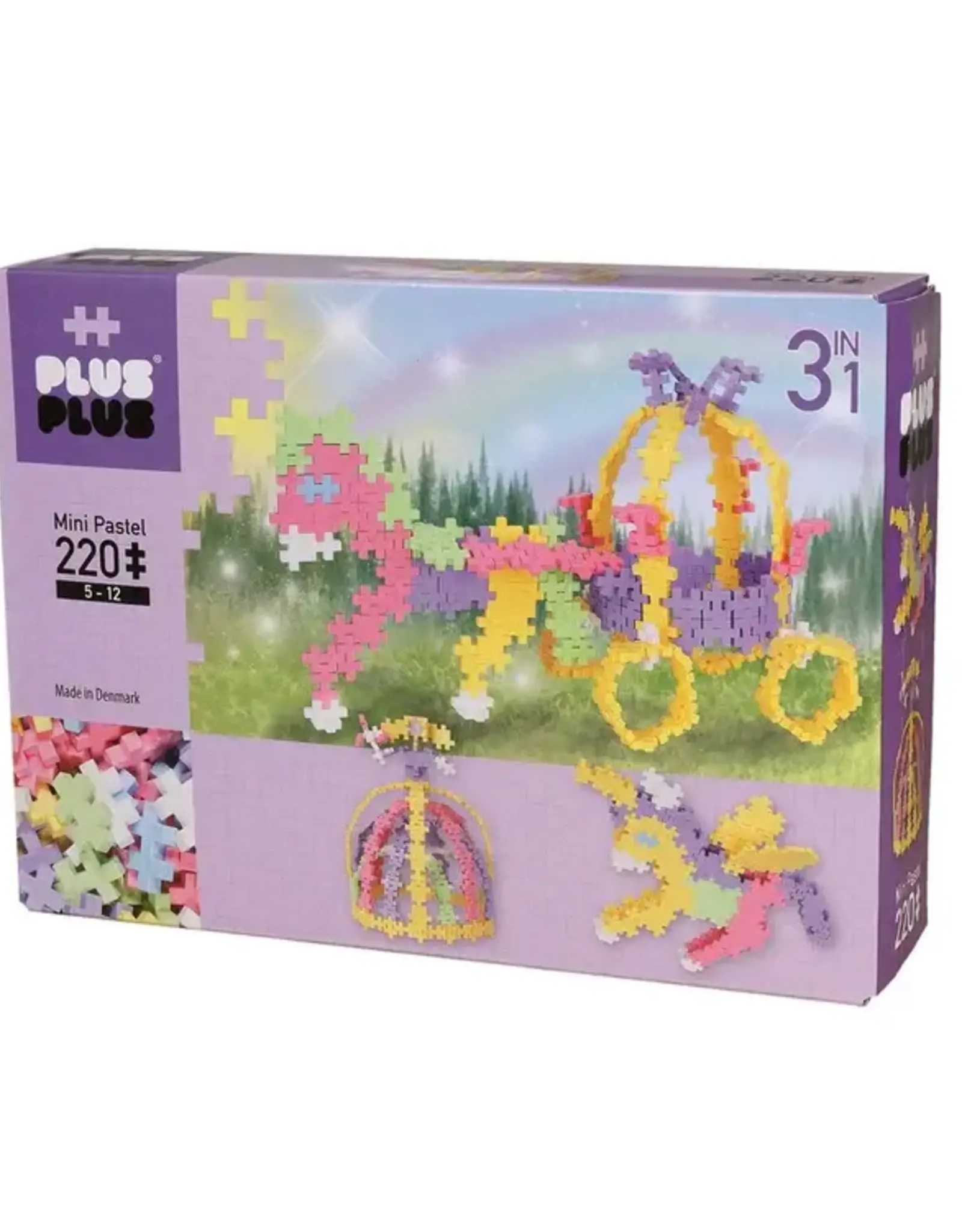 Plus Plus PASTEL - UNICORN & CARRIAGE - 220pcs