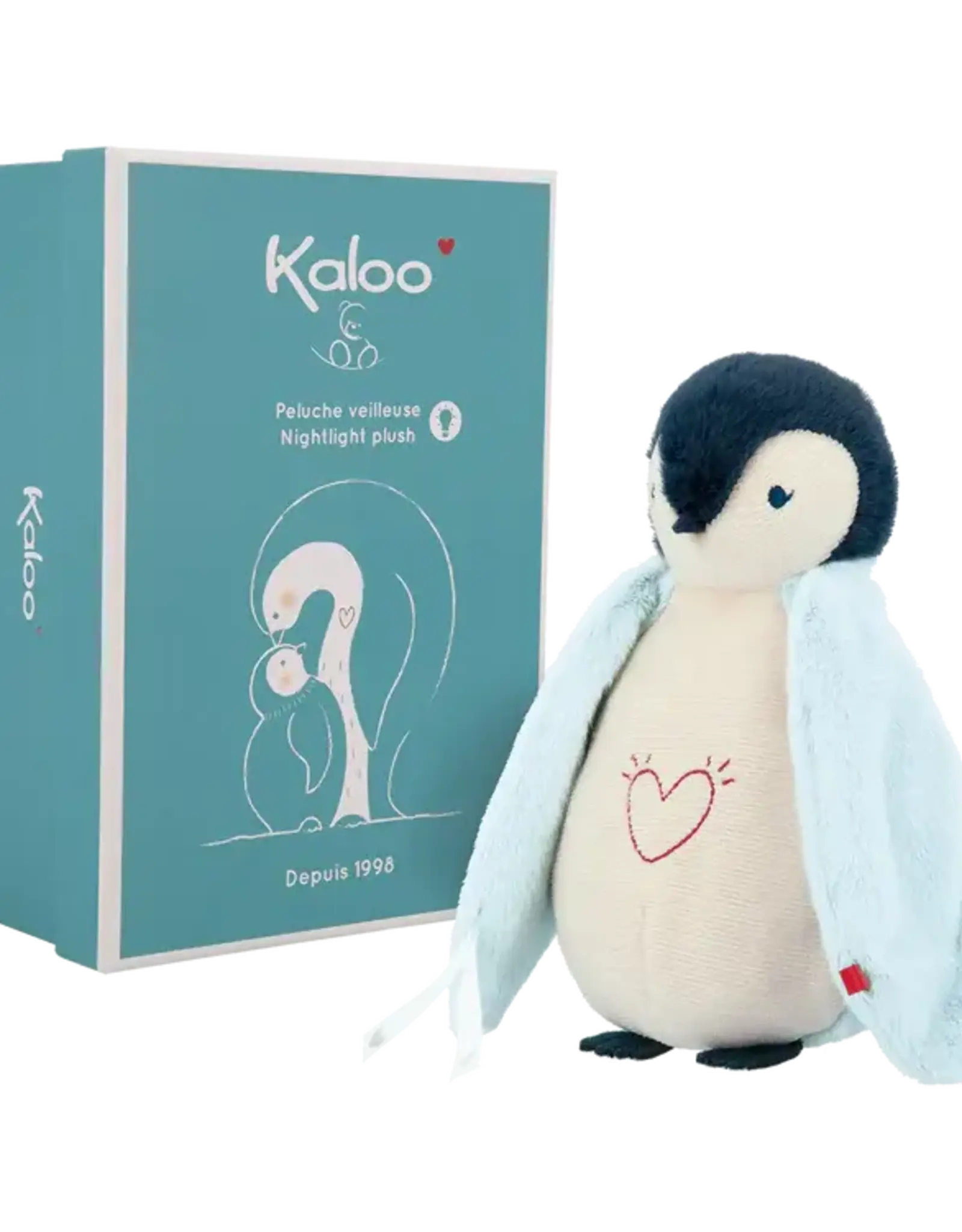 Kaloo NIGHTLIGHT PLUSH - PENGUIN BLUE
