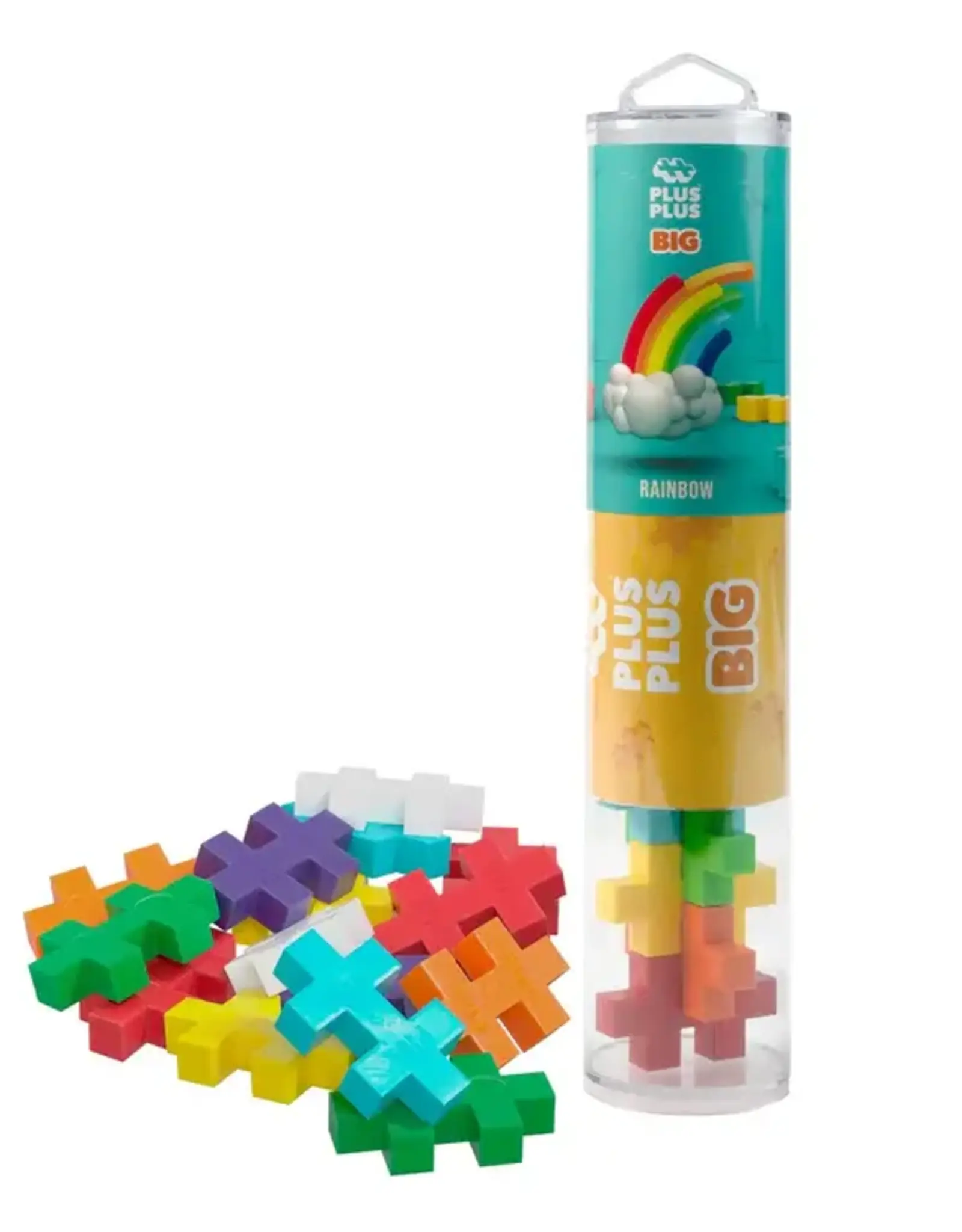 Plus Plus TUBE - BIG - RAINBOW- 15pcs
