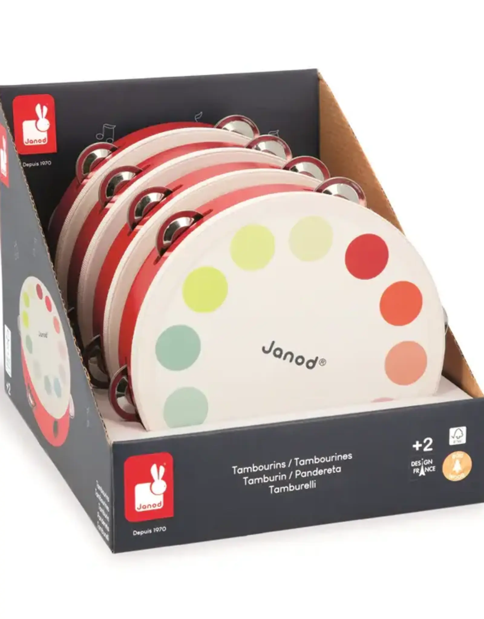 Janod CONFETTI - TAMBOURINE