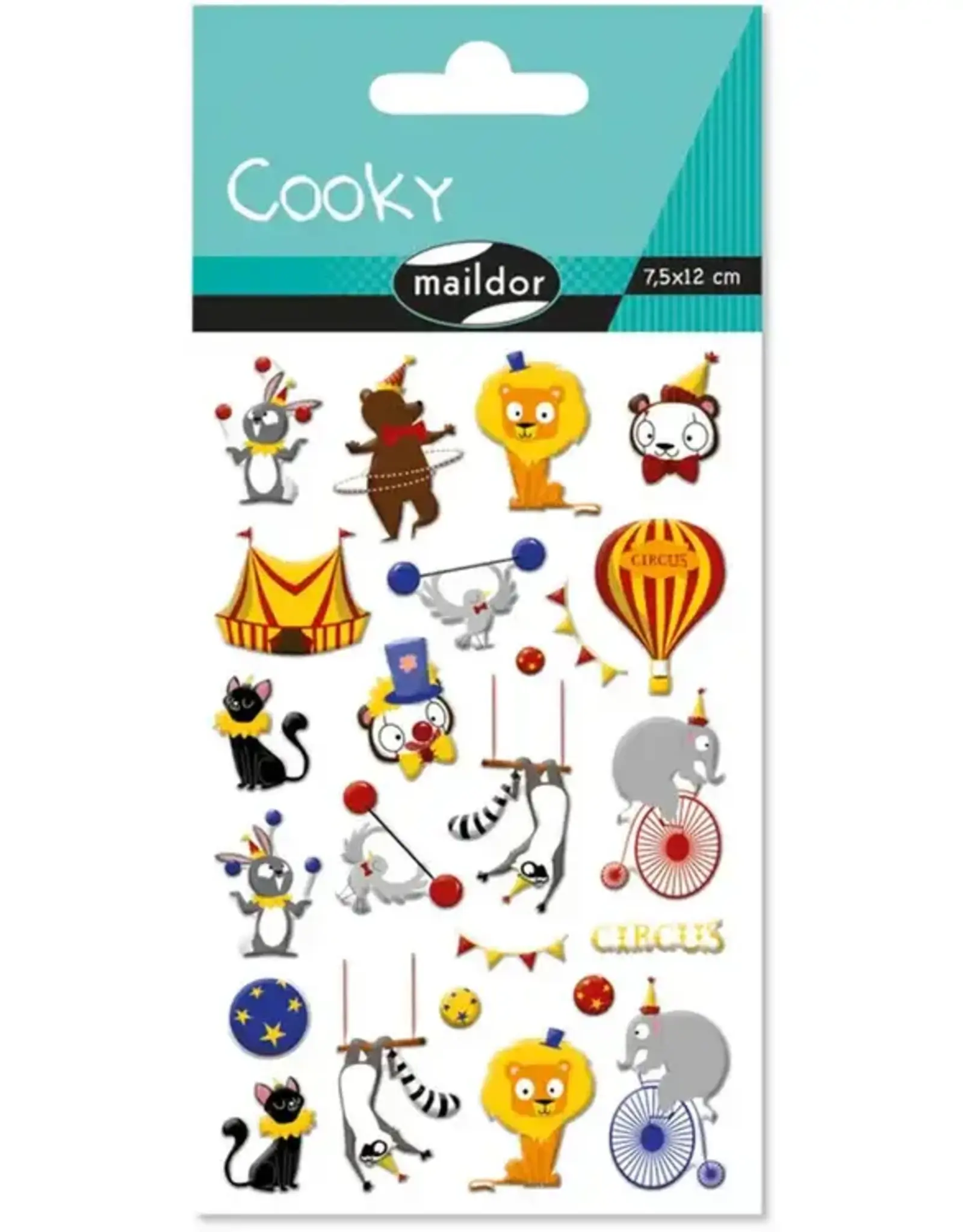 maildor Cooky Stickers Circus 25 Stickers