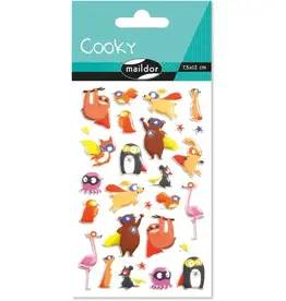 maildor Cooky Stickers Superhero Animals 28 Stickers