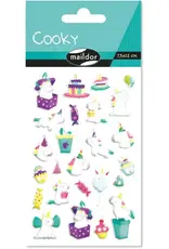maildor Cooky Stickers Unicorn Birthday 24 Stickers