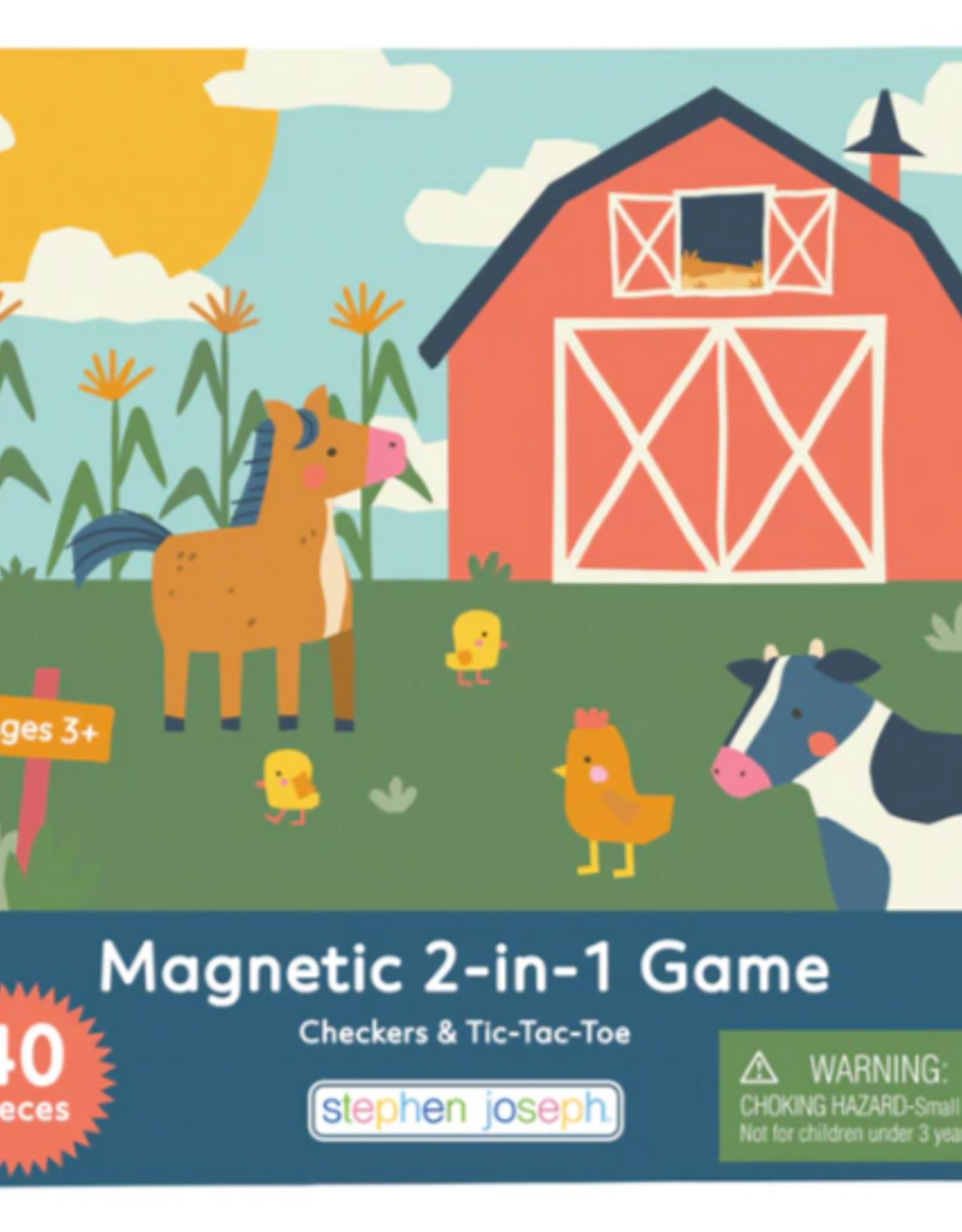 Stephen Joseph MAGNETIC 2-IN-1 GAME FARM