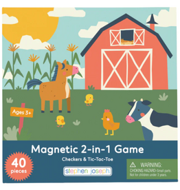 Stephen Joseph MAGNETIC 2-IN-1 GAME FARM