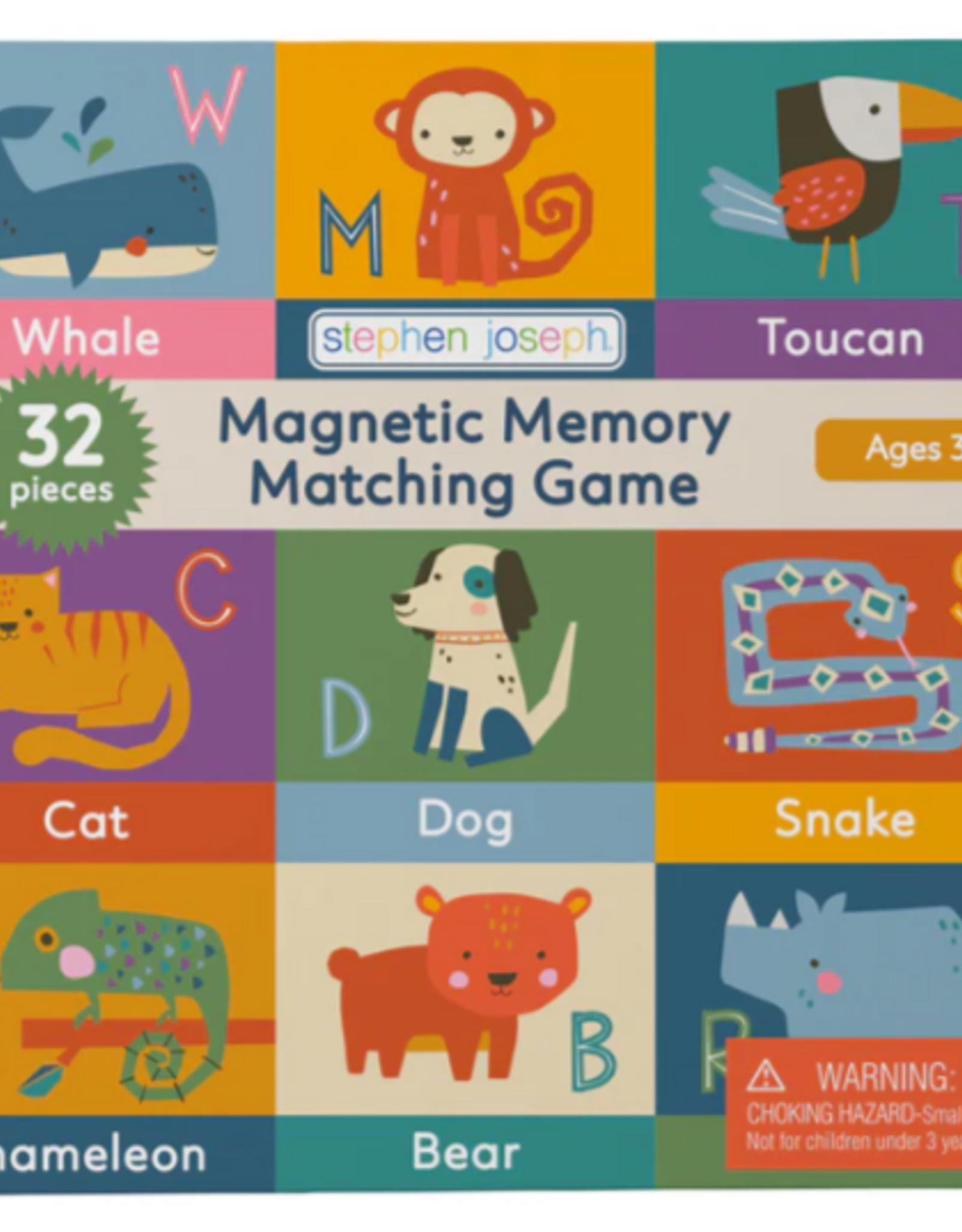 Stephen Joseph MAGNETIC MEMORY MATCHING GAME ANIMALS