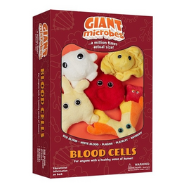 GIANTMicrobes Blood Cells Mini Plush Clip on Gift Set