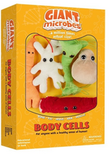 GIANTMicrobes Body Cells Mini Plush Clip on Gift Set