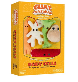 GIANTMicrobes Body Cells Mini Plush Clip on Gift Set